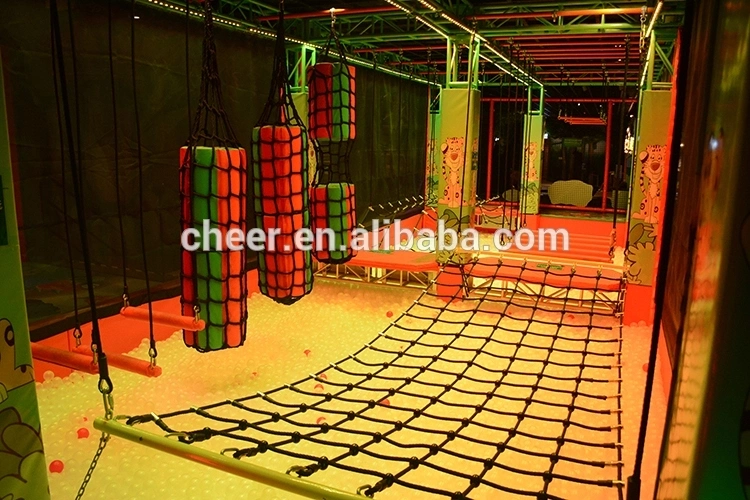 Cheer Amusement Commercial Parkour Kids Ninja Warrior Obstacle Course