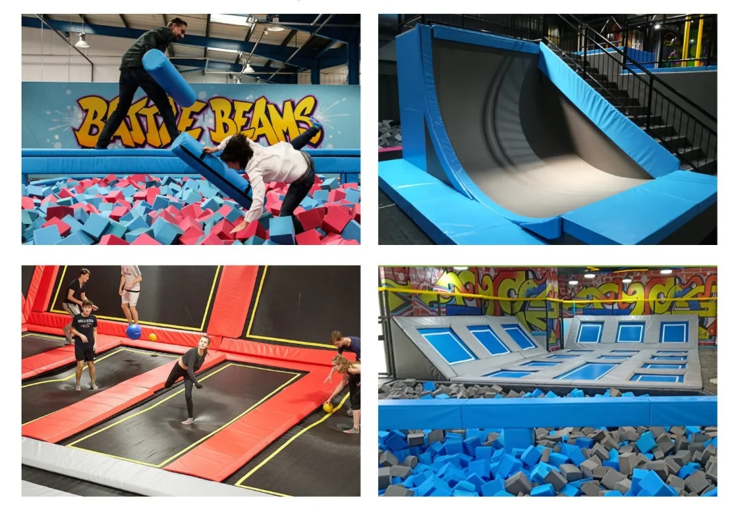 Basic Customization Ninja Warrior Course Trampoline Park for Sale