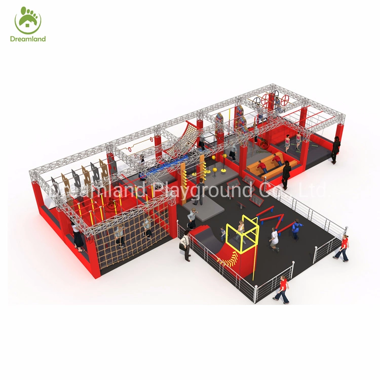 Popular Adult Kids Costomized Obstacle Fitness Equipment American Ninja Warrior Course